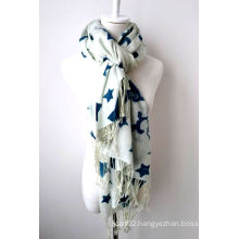 Wool Printed Scarf (12-BR020302-22)